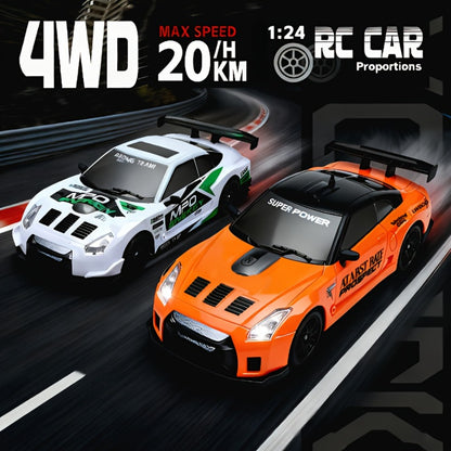 1:24 Scale RC Drift Car 4WD High Speed Racing Model – Drifting Tire Sports Remote Control Car for Adults Boys Girls, Fun Birthday Christmas New Year Gift (Red)