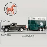 Black pickup truck trailer