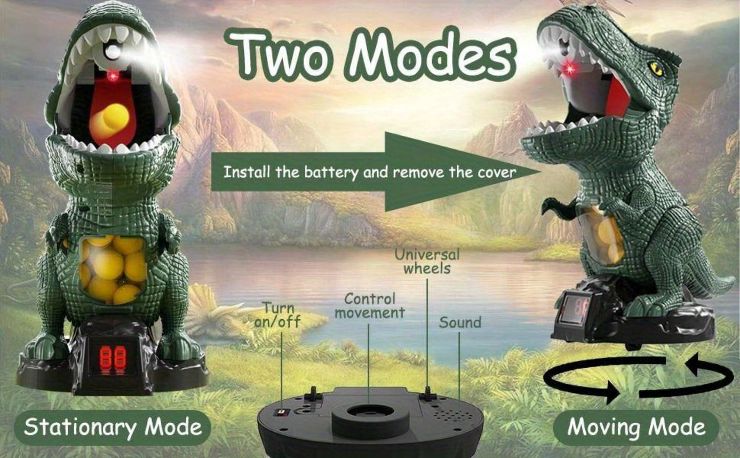Dinosaur Shooting Toy Set for Kids – Air Pump Foam Bullet Blaster with Moving Dinosaur Targets | Twin Pistol, Family Pack & Launcher Editions | Hand-Eye Coordination | Ages 3-9 Gift
