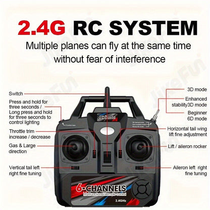 RC Airplane QIDI560 M7 Brushless Fixed Wing – 6-Channel 6-Axis Gyro Remote Control Plane with 3D Stunts, EPP Foam Aircraft, 120M Range, 2 Batteries Included, Gift for Beginners & Hobbyists
