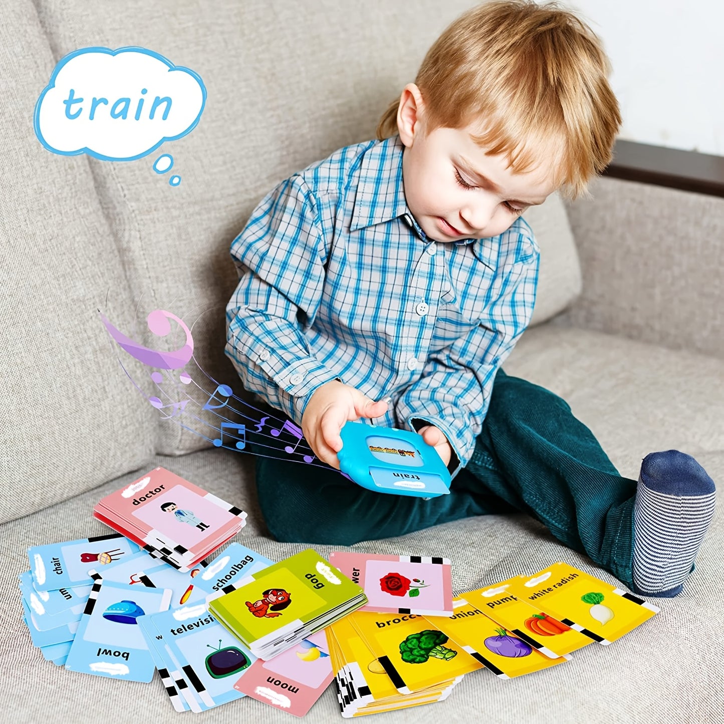 Talking Flash Cards for Preschooler 3 4 5 6 Years Old, Language Learning with 224-510 Words, Pocket Speech Relax And Autism Playthings, Children's Sensory Educational Device,, Learning Educational Gifts for Boys And Girls.