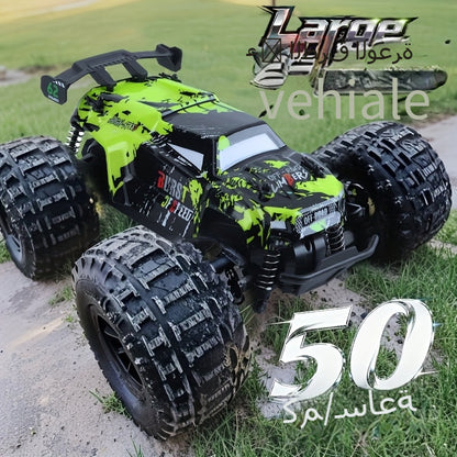 Dual Shell RC Off-Road Truck Ultra Large All-Terrain Remote Control Car with Full Proportional Drift, Extreme Grip & High Speed – Powerful 4WD Monster Truck Toy, Birthday Christmas Gift