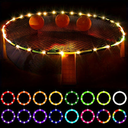 Solar LED Trampoline Lights for Kids & Adults – 50/100 LEDs Colorful Rope Lights, 8 Modes, IP65 Waterproof, Fits 8-16 Ft Trampolines, Outdoor Safety Glow Light