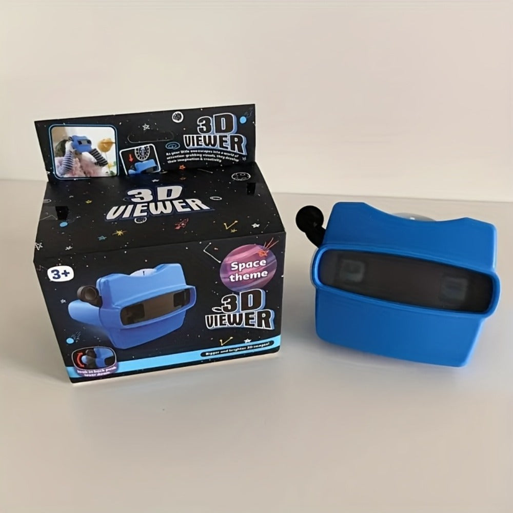 Kids Slide Viewer Toy – 3D Sideshow Projector with Space Ocean Animals Dinosaurs Slides, Educational Viewing Toy for Children Ages 3+, Single & Bundle Sets Available