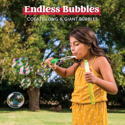 24 Pack 14.6'' Big Bubble Wands Bulk (2 Dozen) for Summer Toy, Outdoor/ Indoor Activity Use, Easter, Bubbles Party Favors Supplies for Kids