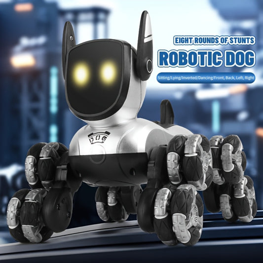 Rechargeable Electronic Interactive Intelligent Robot Dog, Remote Control Stunt Robot Toys with Remote Control, Music, Action Show for Boys And Girls Birthday Gifts And Christmas, Halloween Gifts.
