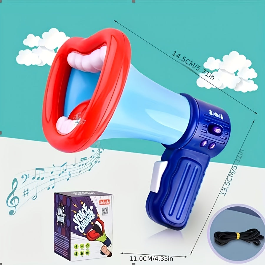 Funny Big Mouth Voice Changer Megaphone Toy for Kids, Multi-Sound Effects Handheld Megaphone, Novelty Prank Toy for Birthday Party Christmas Gift, Interactive Game Prop