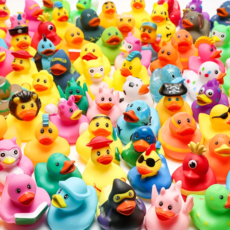 JXJ Rubber Duck - 2" Bulk Floating Duck for Children - Bath Toy Variety - Party Gifts, Birthdays, Bathing, And More