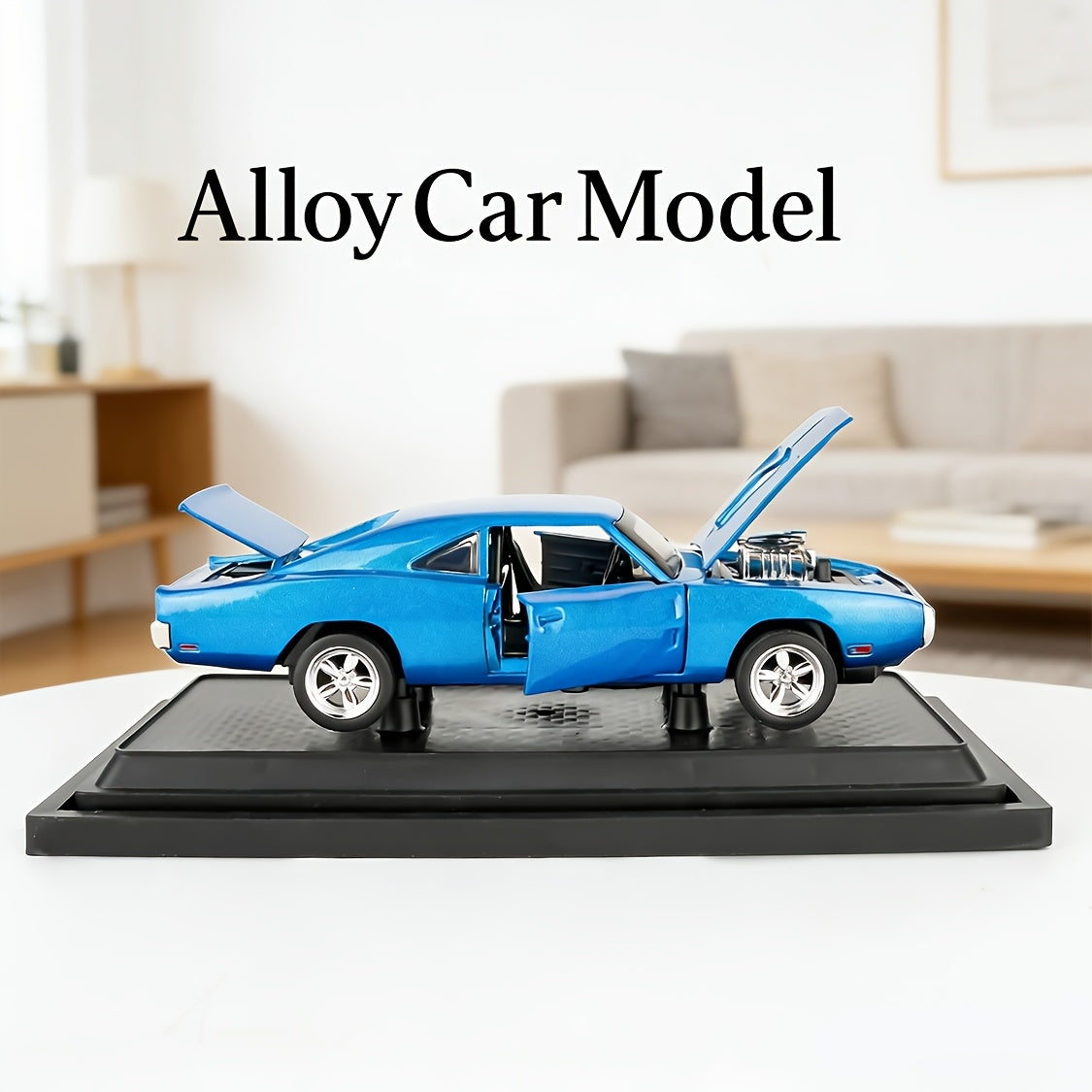 Dodge Challenger Die-Cast Model Car, Collectible Zinc Alloy Static Replica, Highly Detailed Home Decor, Perfect Birthday & Christmas Present For Car Enthusiasts