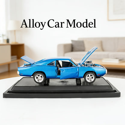 Dodge Challenger Die-Cast Model Car, Collectible Zinc Alloy Static Replica, Highly Detailed Home Decor, Perfect Birthday & Christmas Present For Car Enthusiasts