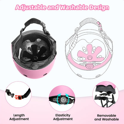 Kids Bike Helmet Adjustable XS Unisex Removable Liner Ventilation Matte Finish Fits 18.89-21.65 Inch Cycling Scooter Skateboard Safety Gift Boys Girls Ages 3+ Blue Orange Black Pink Green Red
