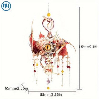 3D Metal Puzzle Model Kit – God's Eye & Angel's Eye MU Assembly, Laser-Cut DIY Craft, Artistic Home & Office Decor, Unique Birthday Gift for Adults, Teens, Girlfriend Boyfriend