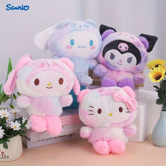 1pc Sanrio Hello Kitty, Kuromi, Melody, Cinnamoroll Cute Cartoon Delicate Girly Plush Stuffed Doll Stress-Relieving Toy, Birthday And Festival Gift