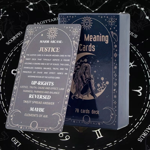 Meaning Cards, Deck Of Cards, Original Tarot Game, Oracle Cards, Divination Party, Desktop Toys, Casual Games, Suitable for Valentine's Day Gifts, Birthday Gifts, Christmas Party Games, Card Games