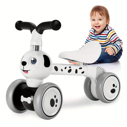 Baby Balance Bike with 4 Wheels, for Ages 10+ Months Toys Gifts, Boy/Girl Balance Bike, Toddler Best First Birthday Gifts