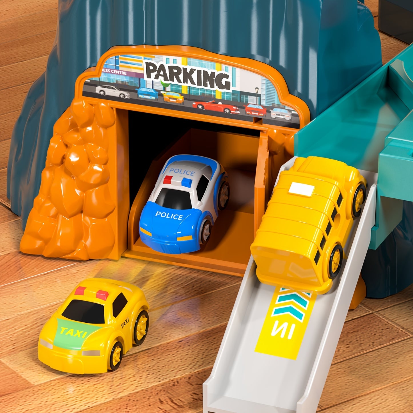 Dinosaur Race Track for Kids, Toy Car Ramp Track Dinosaur Toys Playset with 10 Cars for Kids Boys And Girls