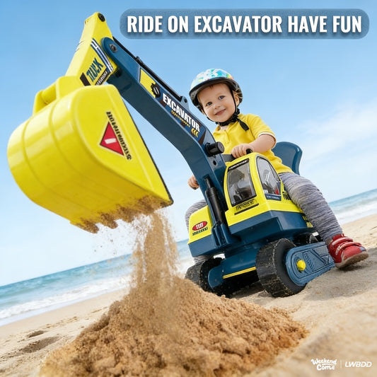 Large Ride-on Seaside Beach Outdoor Engineering Car Toy Engineering Model Indoor Toys Beach Toys Parent-child Interaction Puzzle Christmas Gift Halloween Gift
