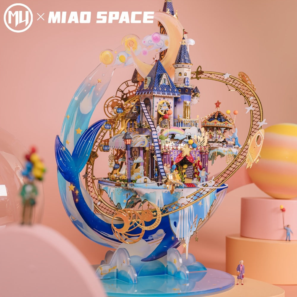 3D Metal Model Kit MU Star Playground – Handcrafted Garden Scene DIY Assembly Puzzle for Teens Adults Ages 14+, Unique Birthday Christmas Valentine's Day Gift for Girlfriend Women Teen Girls