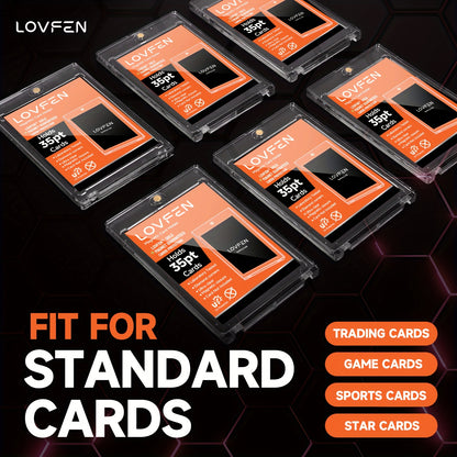 LOVFEN 400Ct Magnetic Card Holder 35Pt Magnetic Card Holders for Trading Cards, Display Cases, Protectors, And Hard Plastic Covers for Sports Game Cards, Perfect for Easter Gifts