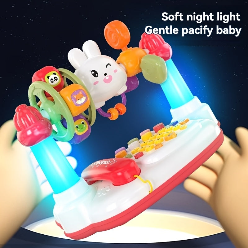 JOVOW, Toys, Multifunctional Rabbit Phone, Educational Storytelling Machine, Piano Music Light Toy, Multiple Modes to Switch, Sensory Toy for Kids, Easter Halloween Birthday Gifts, Christmas Gift