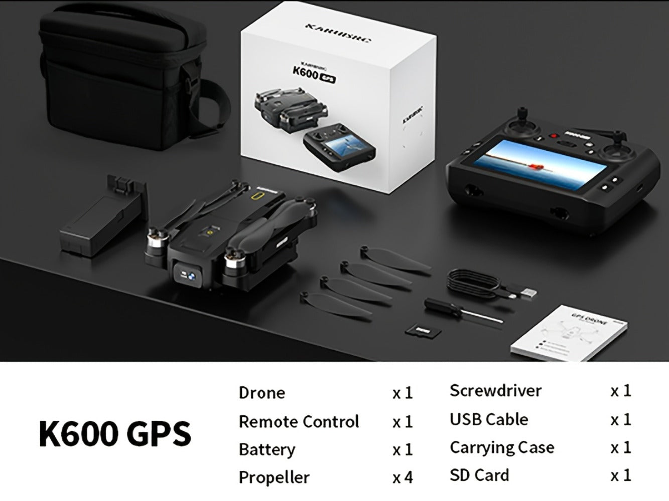 GPS Follow Me Drone Under 250g with 4.5 Inch LCD Screen – Camera Drone for Adults Beginners, Auto Return, Gesture Flight, Brushless Motor, Altitude Hold, 3 Speeds, Supports 32G SD Card