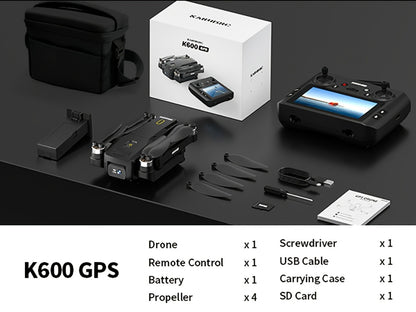 GPS Follow Me Drone Under 250g with 4.5 Inch LCD Screen – Camera Drone for Adults Beginners, Auto Return, Gesture Flight, Brushless Motor, Altitude Hold, 3 Speeds, Supports 32G SD Card