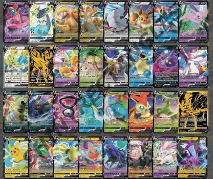 100 Assorted Pokemon Card Lot - 1 GUARANTEED Ultra Rare - Mega Ex/Gx V VMax