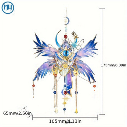 3D Metal Puzzle Model Kit – God's Eye & Angel's Eye MU Assembly, Laser-Cut DIY Craft, Artistic Home & Office Decor, Unique Birthday Gift for Adults, Teens, Girlfriend Boyfriend
