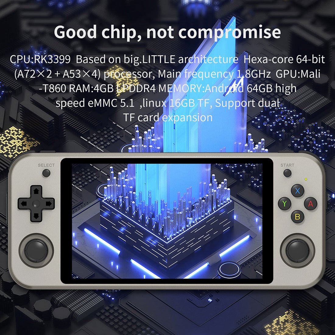 Handheld Game Console Anbernic RG552 Dual OS Android Linux 5.36-inch IPS RK3399 HDMI