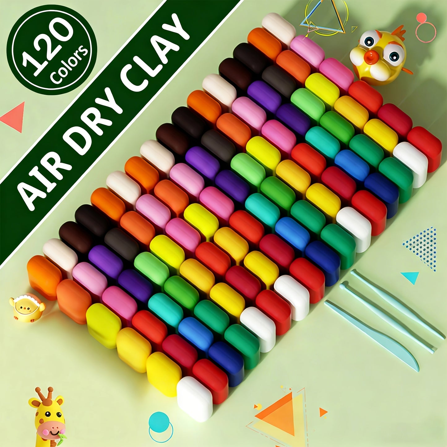 [120/150pcs Ultra-Light Clay Deluxe Set]36 Boxes + 114 Bags In Abundant Combination, 36 Vivid Metallic Shades for Free Mix & Match! Easy to Mold, Quick to Dry And Shape Well. Perfect for DIY Art Projects, Funny Clay Figure Making
