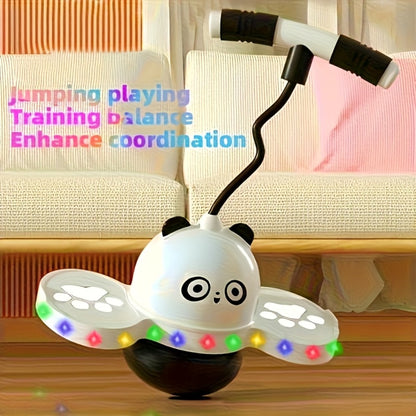 LED Light Up Bouncing Ball for Kids – Colorful Illuminated Balance Toy for Indoor & Outdoor Play | Fun Pink & Interesting Black | Best Gift for Boys and Girls