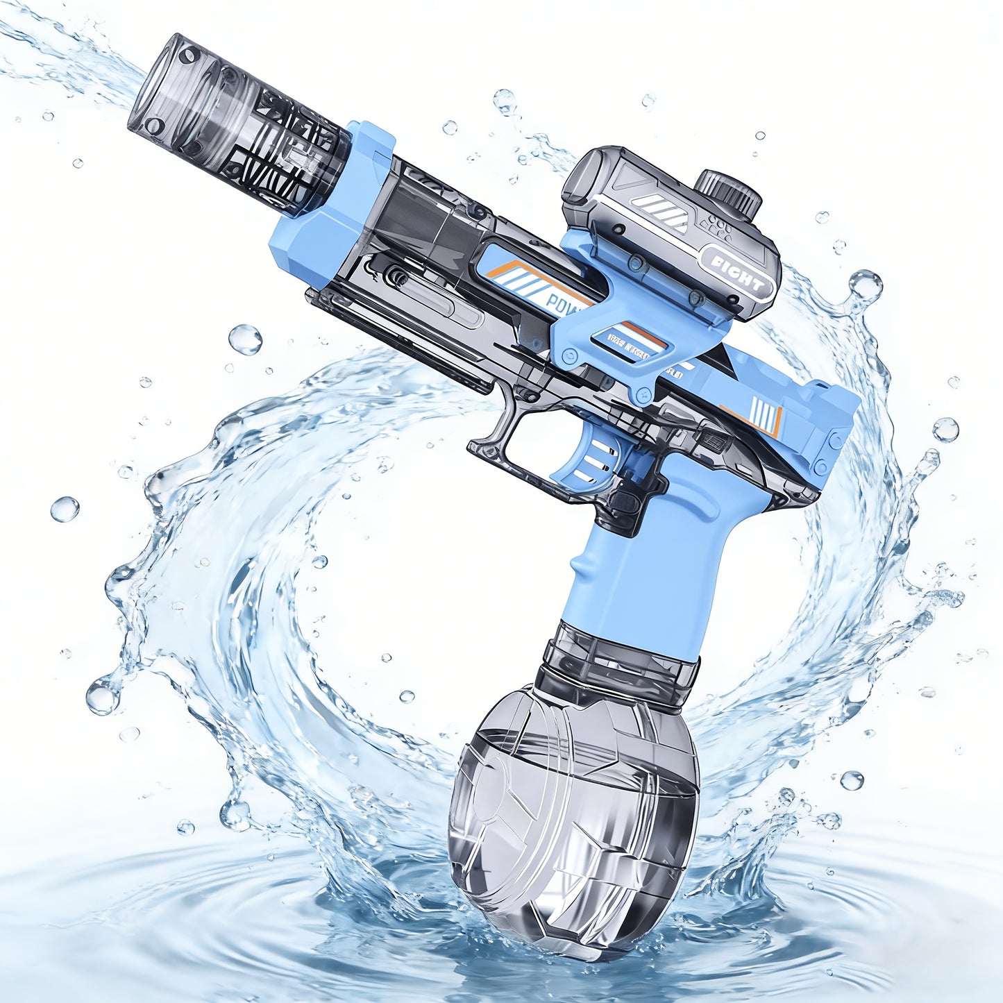 Electric Water Gun Automatic Squirt Guns for Boys And Girls with Sound, High Capacity Water Blaster with Long Range for Kids Ages 3-6, Summer Outdoor Pool Beach Party Toys Gift