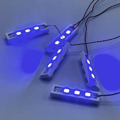 Set of 20pcs of 1X4 Building Block LED Lighting Kit, Compatible with MOC Building Block Additions, Designed for Creating Modules with Bricks City 3710