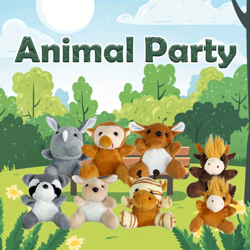 Forest Animal Plush Bulk Set 12 or 24 Pack – Mini Stuffed Animals for Animal Theme Party Favors, Classroom Treasure Box Prizes, Goodie Bag Fillers, Birthday Christmas Gifts for Kids