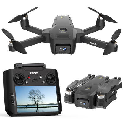 GPS Follow Me Drone Under 250g with 4.5 Inch LCD Screen – Camera Drone for Adults Beginners, Auto Return, Gesture Flight, Brushless Motor, Altitude Hold, 3 Speeds, Supports 32G SD Card