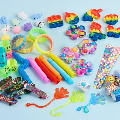 Party Favors Toys 60 Pack – 9 Styles Bulk Fidget Toy Set for Kids, Goodie Bag Fillers, Birthday Party Prizes, Pinata Stuffers, Classroom Rewards for Boys & Girls
