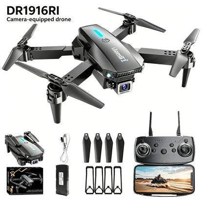 Foldable HD Camera Drone with Free Storage Bag & USB-C Charging – 3D Flips, Beginner-Friendly Aerial Photography Quadcopter for Vlogging, Outdoor Flying, Single or Dual Camera Options