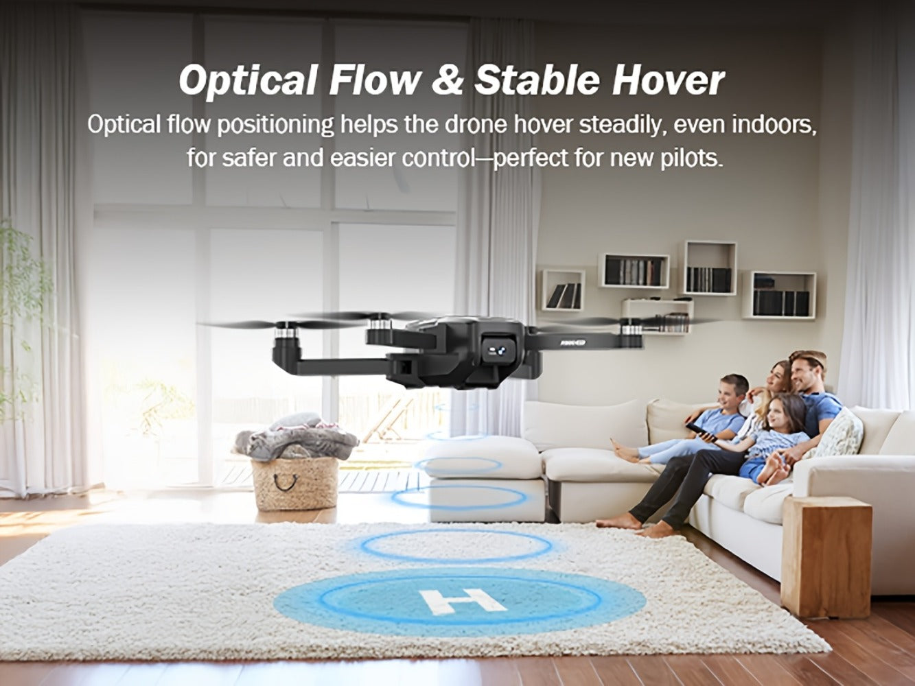 GPS Follow Me Drone Under 250g with 4.5 Inch LCD Screen – Camera Drone for Adults Beginners, Auto Return, Gesture Flight, Brushless Motor, Altitude Hold, 3 Speeds, Supports 32G SD Card