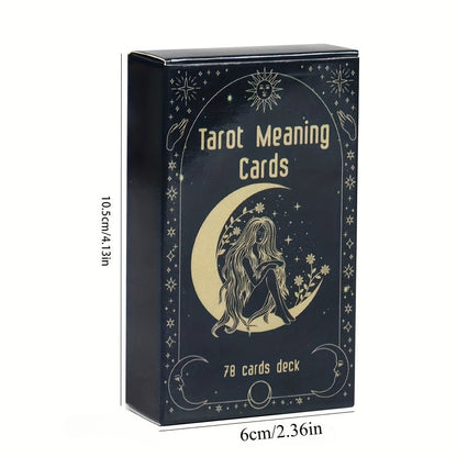 Oracle Cards Tarot Deck – Original Meaning Card Game for Divination Parties & Casual Play, Exquisite Design Desktop Card Game, Gift for Valentine's Day Birthday Christmas Party