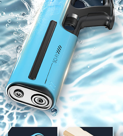 Auto-filling Electric Water Gun, Pulse Jet Water Gun with LED Light Show, 40-foot Long-range Fast Shooting Water Gun, USB Rechargeable Large-capacity Water Gun, Suitable for Children and Adults, Adult Water Gun Is Suitable for Swimming Pool Beach