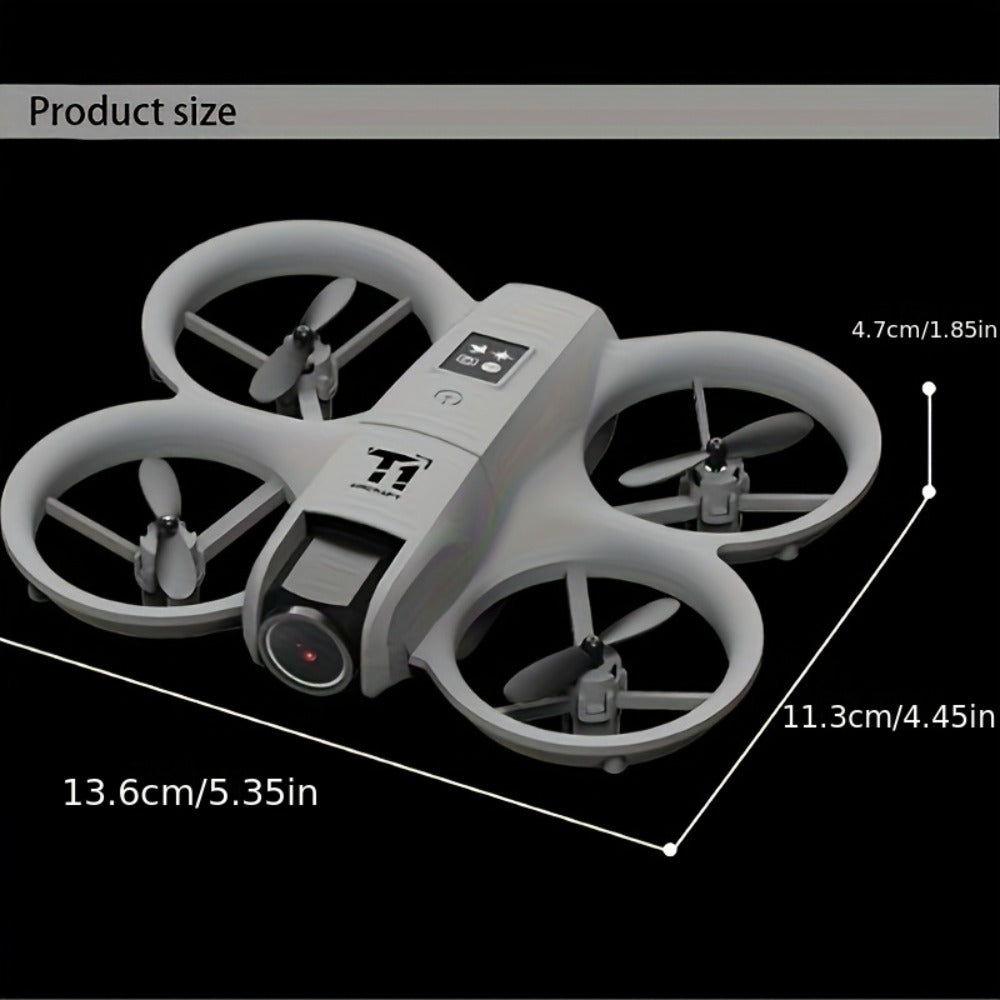 Mini 4K FPV Drone with 180° Rotating Dual Camera – Optical Flow Positioning, Dual Batteries, 360° Flip, One-Key Takeoff Landing, Anti-Shake RC Quadcopter for Beginners Boys Girls