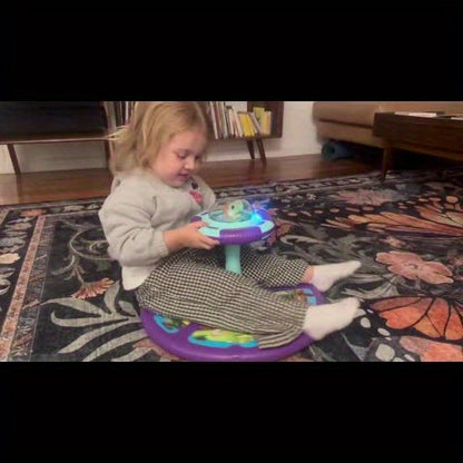 Sit And Spin Toys For Toddlers Ages 708.66inch+, Christmas/Halloween/Birthday Gifts For Kids Boys & Girls 18 Months+ With Music & LED Flash Lights Musical 360°Spinning Seat Interactive Sensory Toy