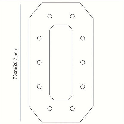 Giant LED Number Light 28.7 Inch Warm White – Illuminated Number Balloon Frame for Birthday Anniversary Graduation Party, PS Foam Board Digit Stand Photo Backdrop Decoration