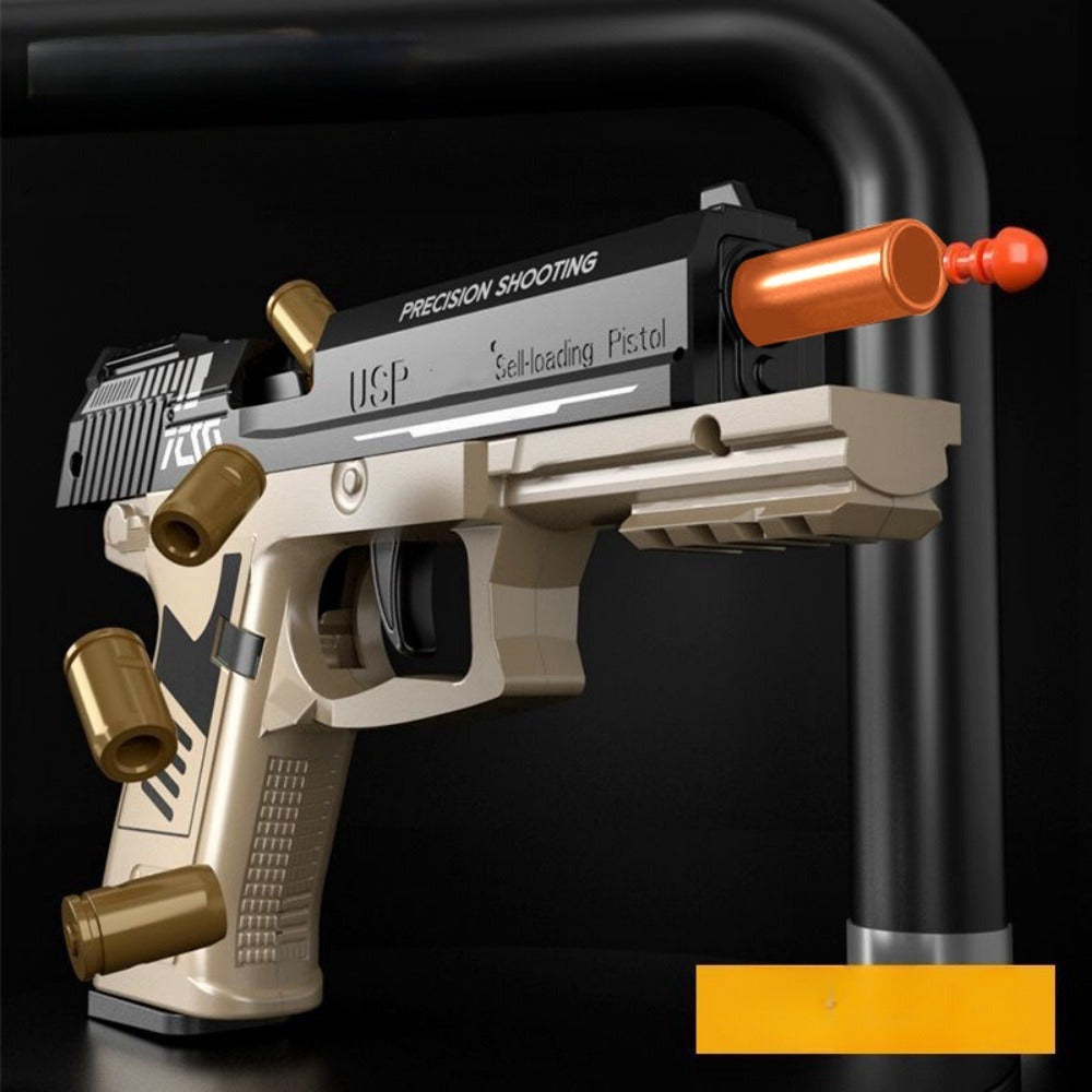 2025 USP Toy Gun Soft Clip Pistol, Continuous Shooting, with 100 Bullets And 2 Magazines, Toy Foam Blaster, Cool Rapid-fire Toy Gun Educational Models, Outdoor Shooting Games, Halloween, Thanksgiving, Christmas, Birthday Gift for Boys Girls0