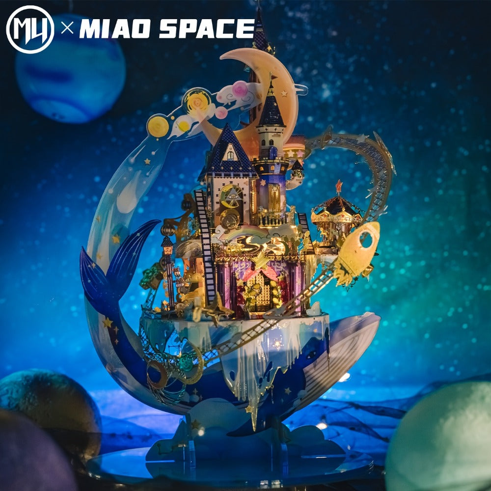 3D Metal Model Kit MU Star Playground – Handcrafted Garden Scene DIY Assembly Puzzle for Teens Adults Ages 14+, Unique Birthday Christmas Valentine's Day Gift for Girlfriend Women Teen Girls