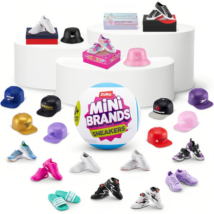 2 pcs - ZURU Series 1 Mini Brands Sneakers, 5 Mystery Miniature Brands Accessories, Collectible Mystery Capsule for Teens, Adults and Collectors