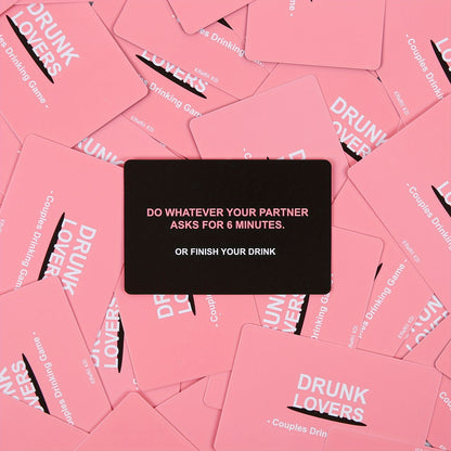 DRUNK LOVERS - Couple Game For Date Night, 54 Game Cards, Couple Party Cards Entertaining Game For Promoting Relationship, Board Game Perfect Anniversary, Valentine'S Day & Wedding Gift For Couples