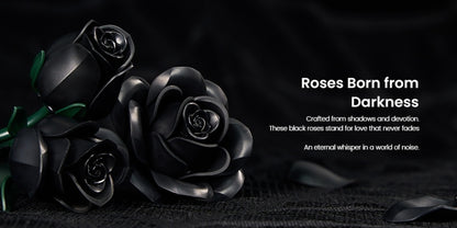 Black Rose Building Blocks Set 152 Pieces – 3 Gothic Artificial Flower Bouquet Brick Model Kit for Adults Teens, Unique Display Decor Gift for Valentine Birthday Anniversary Halloween Christmas