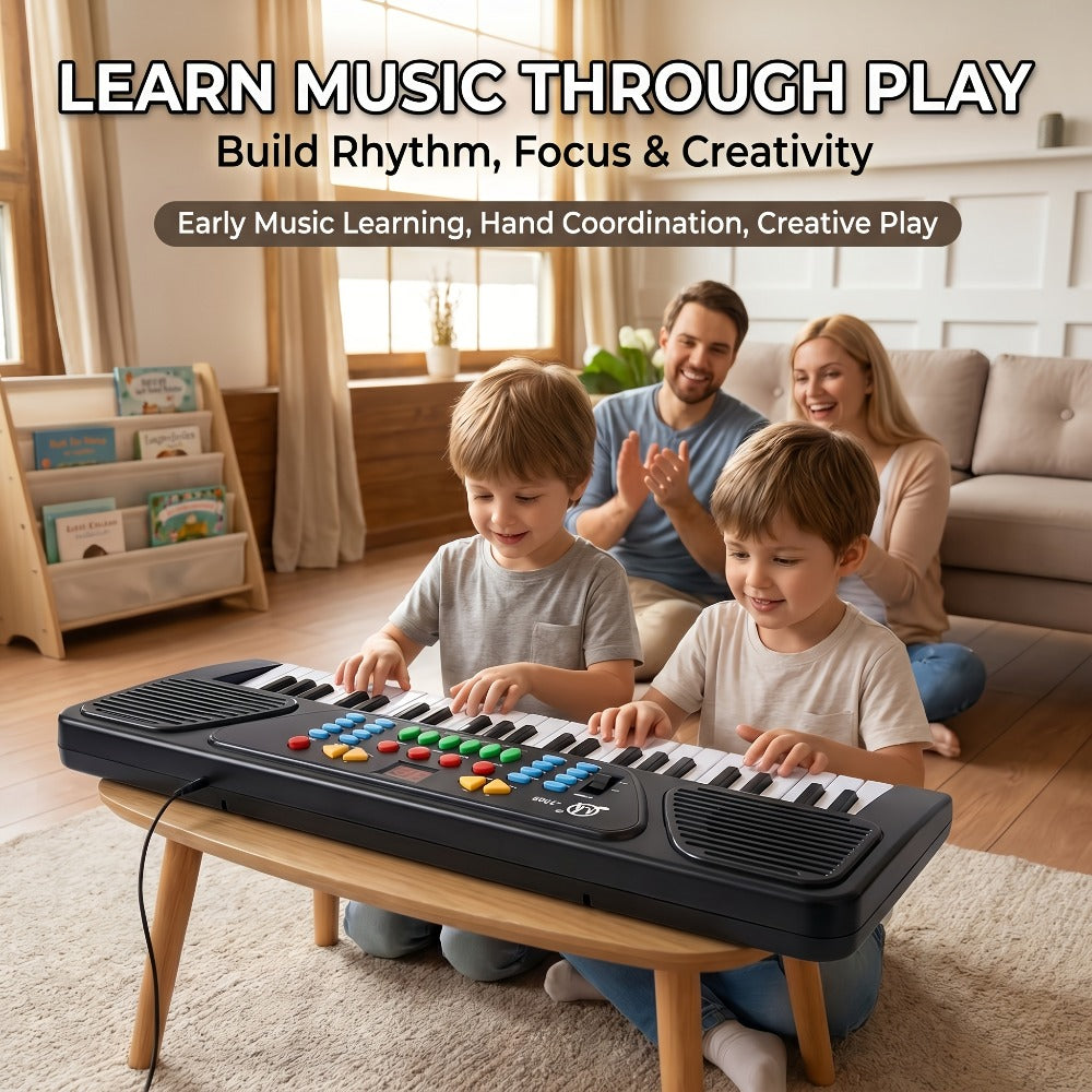 Electronic Keyboard With Microphone