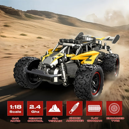 High-Speed RC Off-Road Car 40km/h – All-Terrain Remote Control Climbing Truck with Long-Lasting Battery, Sturdy 4WD Structure, Birthday Christmas Gift for Boys Kids & Adults (Style A & B)